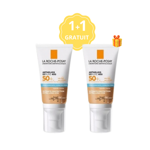 ANTHELIOS UVMUNE400 ECRAN CR HYDRA TEINTE SPF50+ P/S 50ML+1 GRATUIT