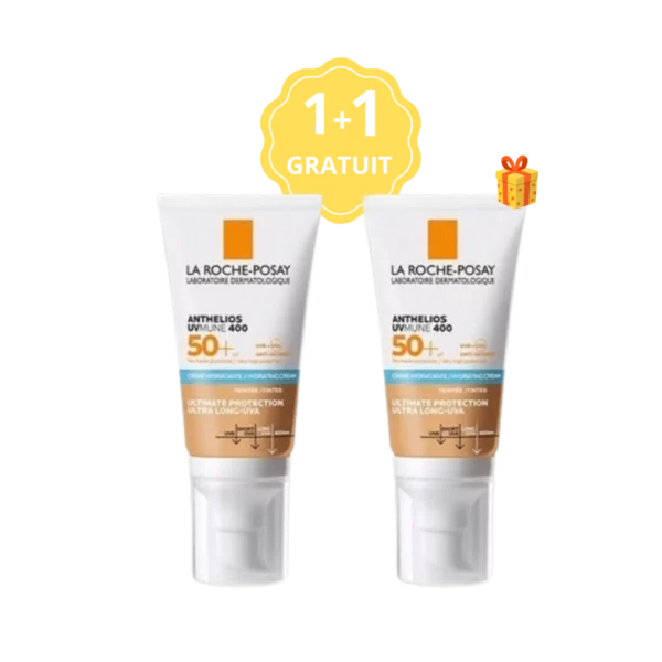 ANTHELIOS UVMUNE400 ECRAN CR HYDRA TEINTE SPF50+ P/S 50ML+1 GRATUIT