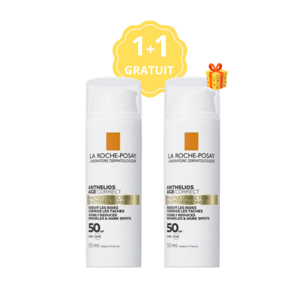 LA ROCHE POSAY  ANTHELIOS AGE CORRECT ECRAN SPF50 50ML + 1 GRATUIT