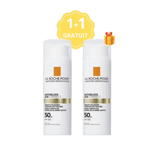 LA ROCHE POSAY  ANTHELIOS AGE CORRECT ECRAN SPF50 50ML + 1 GRATUIT