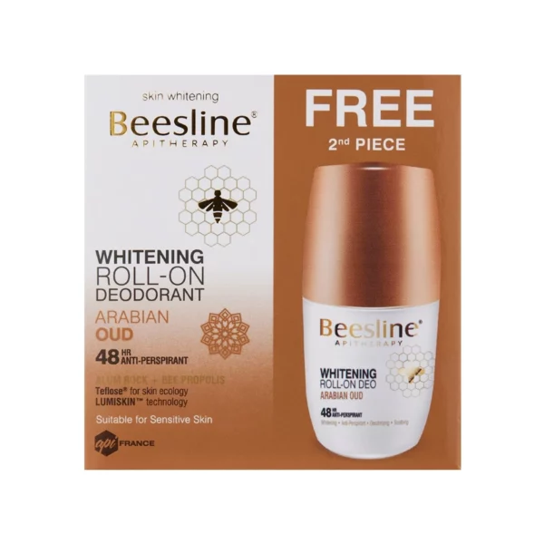 BEESLINE DEO ECLAIR ARABIAN OUD ROLL-ON 50ML LOT2 1+1 FREE