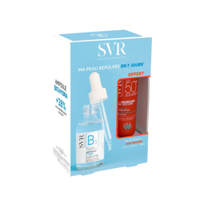 SVR Hydra B3 et Blur SPF50+ pack hydratation et protection UV