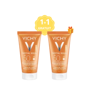 VICHY ECRAN EMULSION TEINTE TOUCHE SEC P/G 50ML +1 GRATUIT