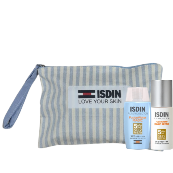 ISDIN PACK ECRAN AGE REPAIR INV SPF50+ + FUSION WATER MAGIC INV SPF50+ AVEC TROUSSE OFFERT