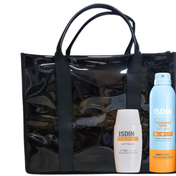 ISDIN PACK SPRAY ADULTE 250ML + ECRAN SPOT PREVENT INV SPF50+ AVEC SAC OFFERT