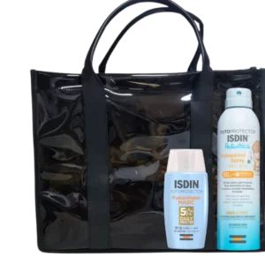 ISDIN PACK SPRAY PEDIATRICS 250ML + FUSION WATER INV SPF50+ AVEC SAC OFFERT