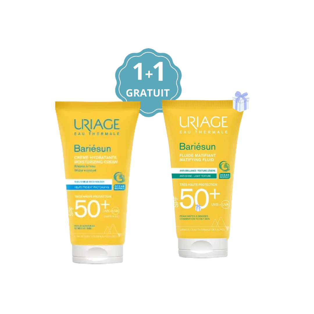 URIAGE BARIÉSUN SPF50+ CRÈME INVISIBLE : PACK 1+1 GRATUIT