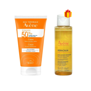 AVENE ECRAN CREME INVISIBLE SPF50+ P/S 50ML+ XERACALM HUILE LAVANTE 100ML OFFERT