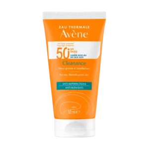 AVÈNE CLEANANCE SOLAIRE SPF50+ PEAUX GRASSES À IMPERFECTIONS 50ML