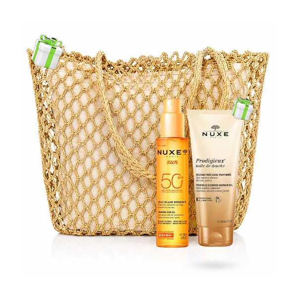 NUXE SUN SAC HUILE SOLAIRE BRONZANTE SPF50+