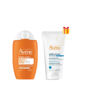 AVENE DUO ECRAN ULTRA FLUID PERFECTEUR NUDE SPF50+ 50ML + LAIT APRES-SOLEIL 50ML OFFERT