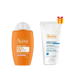 AVENE DUO BULTRA FLUID ECLAT RADIANCE SPF50+ 50ML + LAIT APRES-SOLEIL 50ML OFFERT