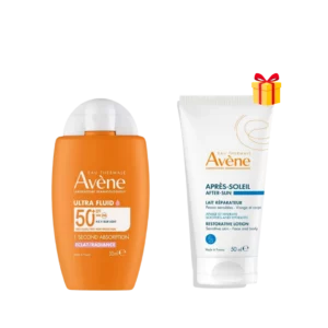 AVENE DUO BULTRA FLUID ECLAT RADIANCE SPF50+ 50ML + LAIT APRES-SOLEIL 50ML OFFERT