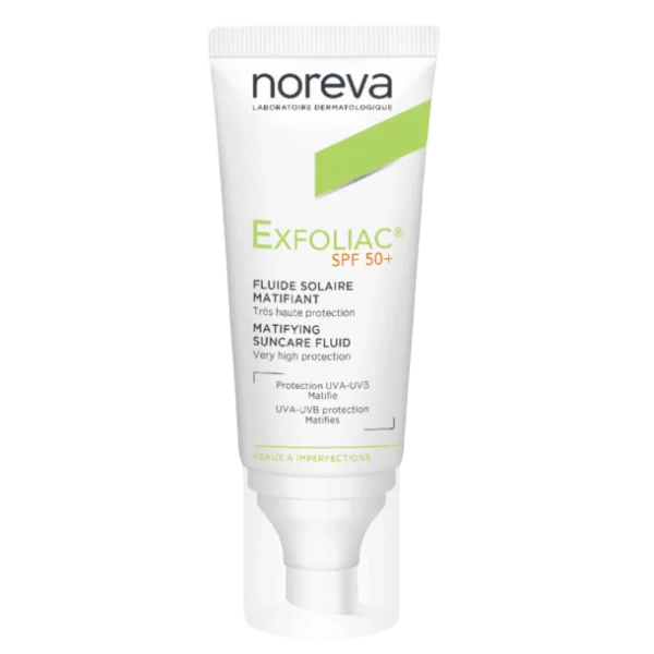 NOREVA EXFOLIAC ÉCRAN FLUIDE MATIFIANT SPF50+ 40ML