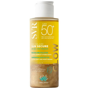 SVR ECRAN SUN SECURE EAU SOLAIRE PAILLETEE GLOW SPF50+ 100ML