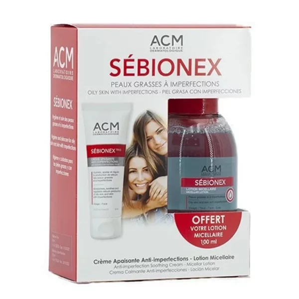 Sébionex trio crème apaisante anti-imperfections + lotion 100ml offert