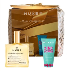 Pack NUXE Huile Prodigieuse 50ml avec Zinc Power Gel et trousse offerts