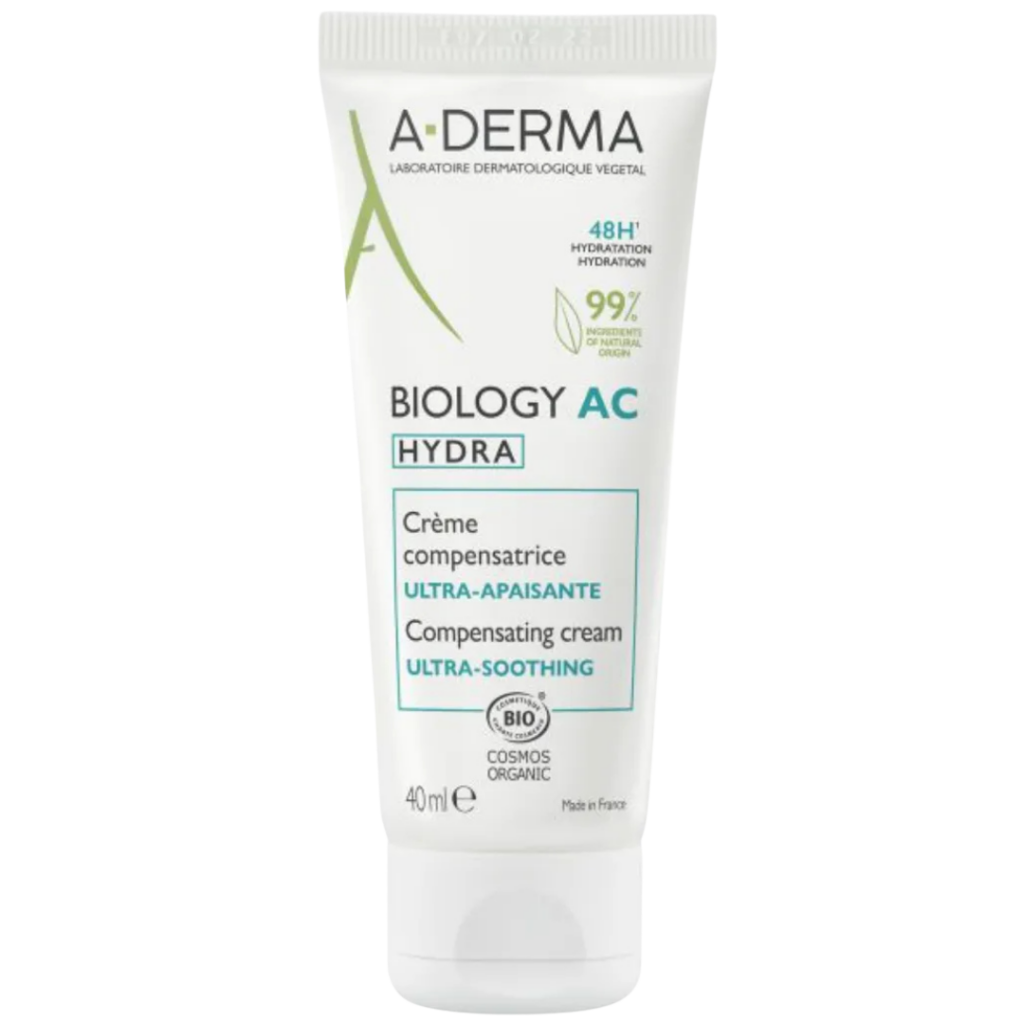A-Derma Biology AC Hydra crème hydratante apaisante 40 ml pour peaux à tendance acnéique fragilisées