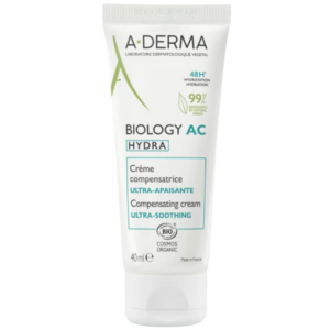A-Derma Biology AC Hydra crème hydratante apaisante 40 ml pour peaux à tendance acnéique fragilisées