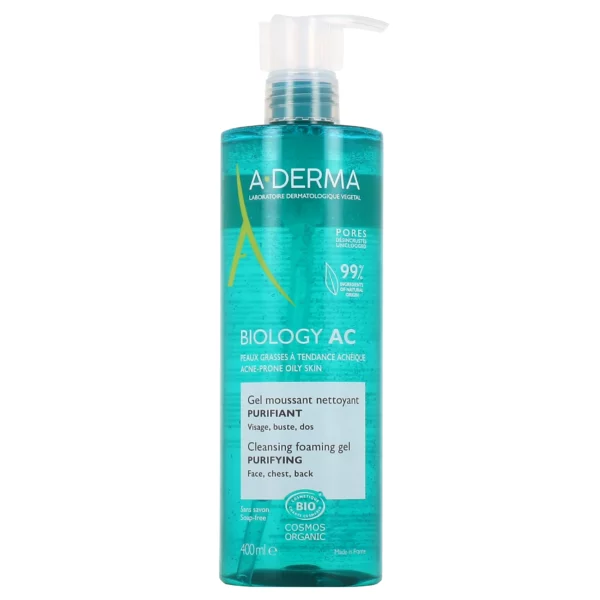 A-Derma Biology AC Gel Moussant Nettoyant Purifiant 200 ml