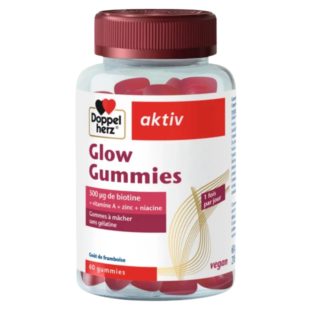 Doppelherz Aktiv Glow Gummies 500 µg biotine -boîte de 60
