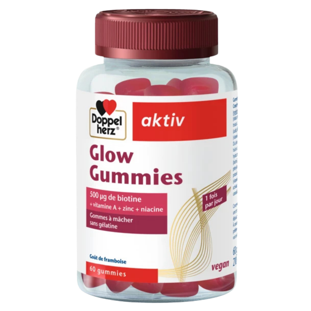 Doppelherz Aktiv Glow Gummies 500 µg biotine -boîte de 60