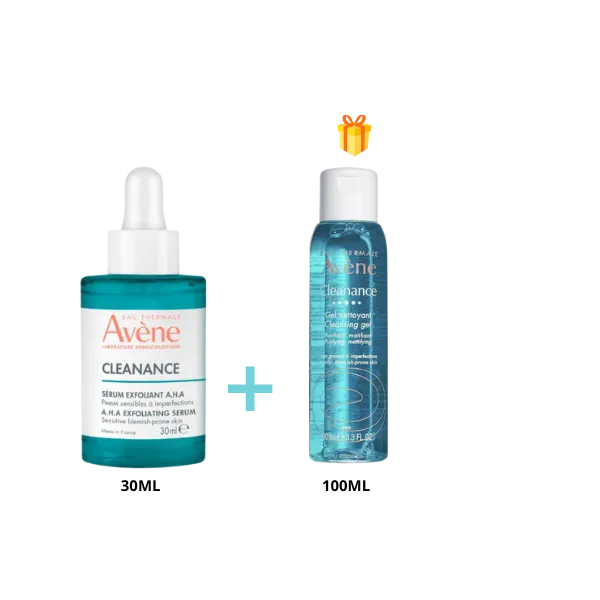Avène Cleanance Sérum AHA 30 ml + Gel Nettoyant 100 ml Offert
