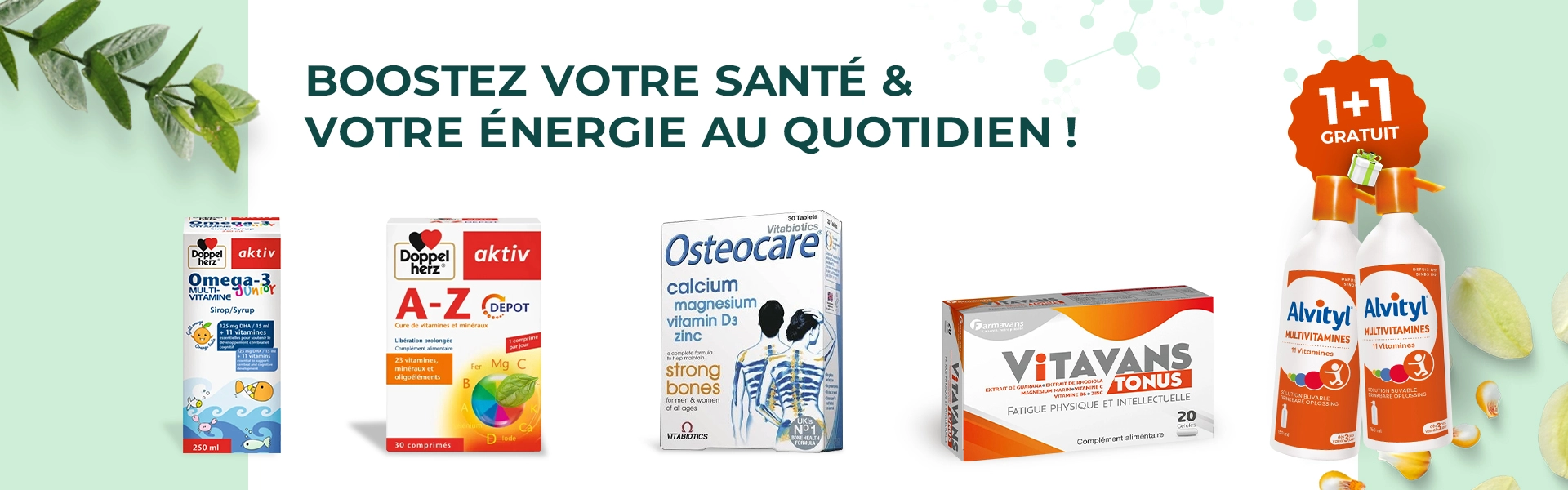 Compléments alimentaires en promotion