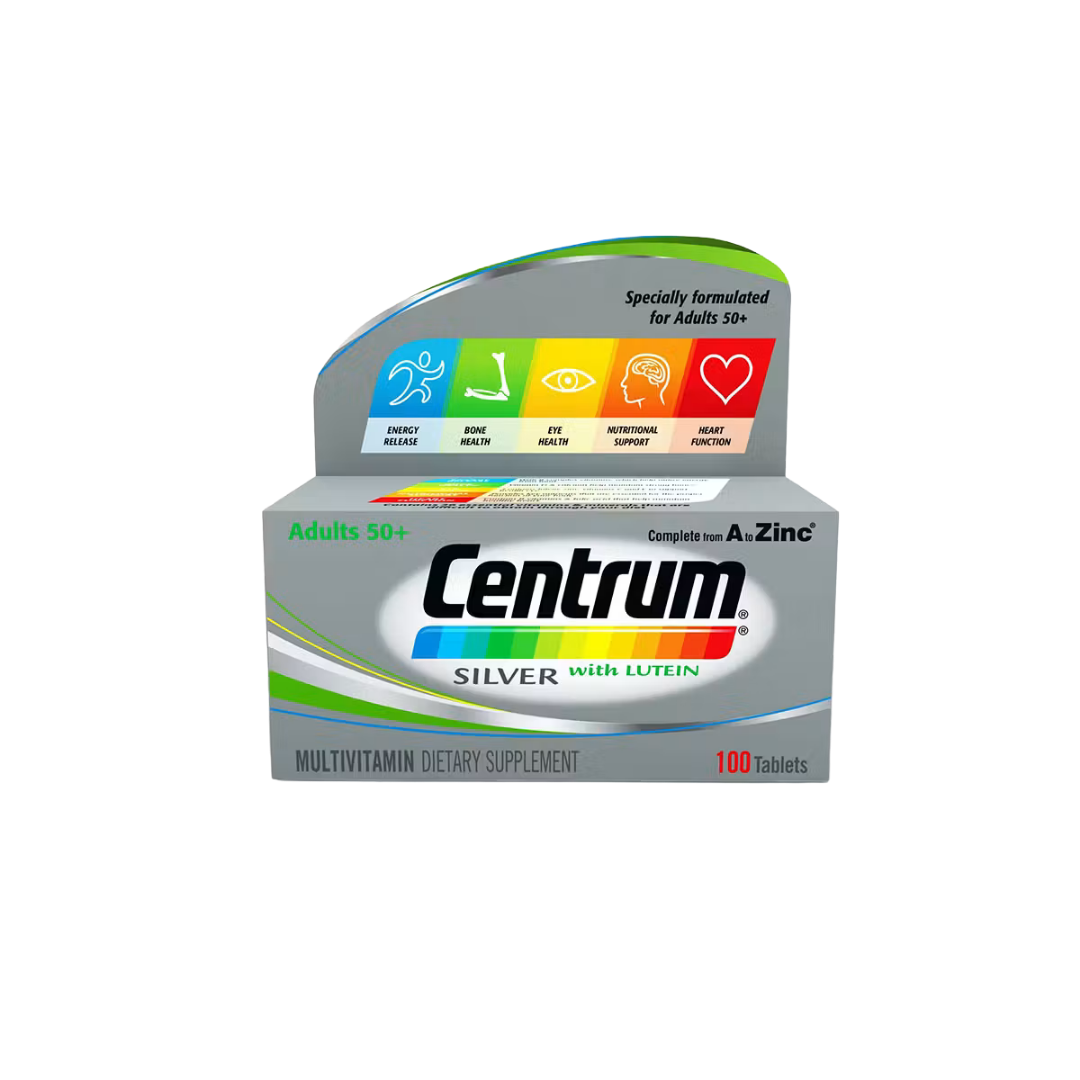 Centrum Silver Adulte 50+ Multivitamine 30 Comprimés + 1 Gratuit