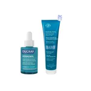 Ducray Keracnyl Sérum Anti-Imperfections 30 ml avec Gel Nettoyant 100 ml offert
