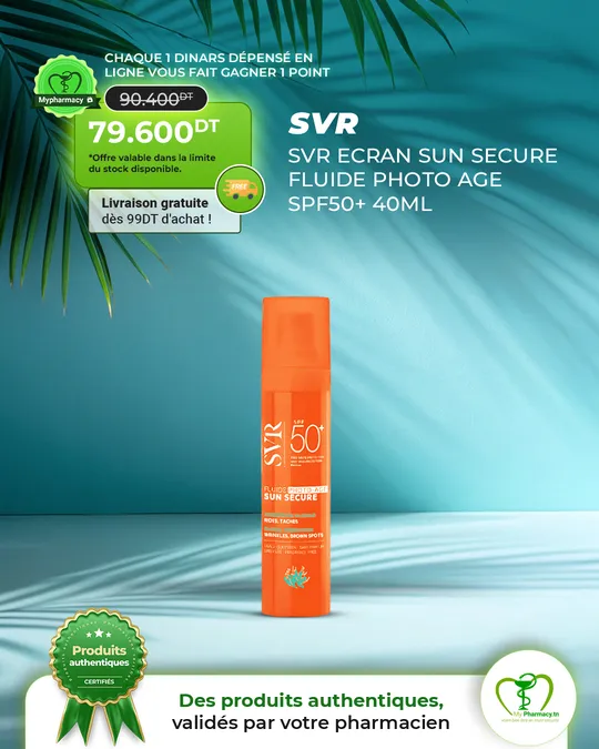 SVR Sun Secure fluide photo-âge SPF50+