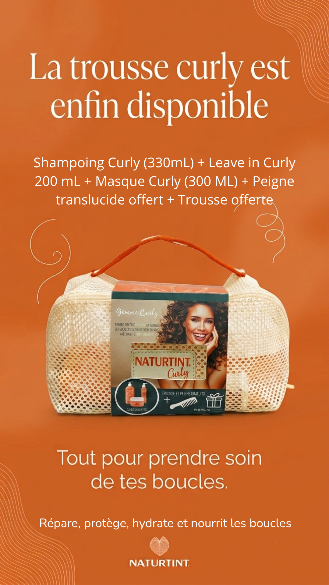 Naturtint pack soin curly shampooing, masque et leave-In