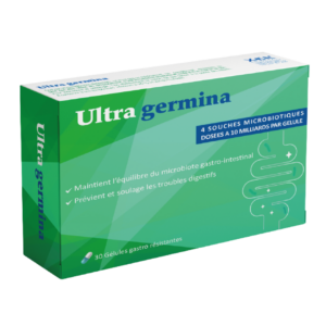 Xen Ultra Germina complément alimentaire probiotique en 30 gélules gastro-résistantes.
