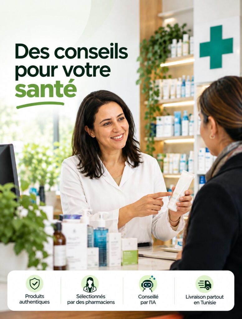 Une pharmacienne MyPharmacy conseille une cliente au comptoir de l’officine